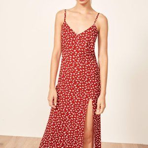 Reformation Crimini Dress Red Floral